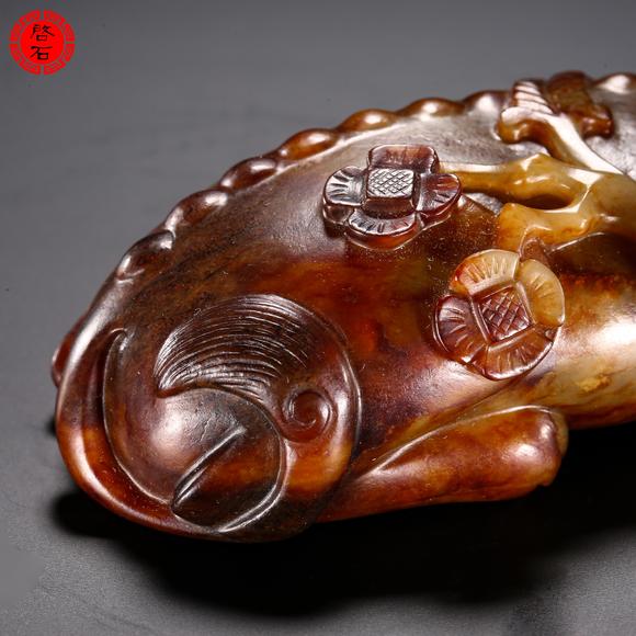 北京啟石明 紅提油銜梅瑞獸