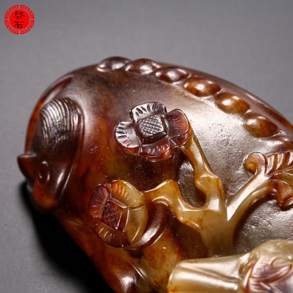北京啟石明 紅提油銜梅瑞獸