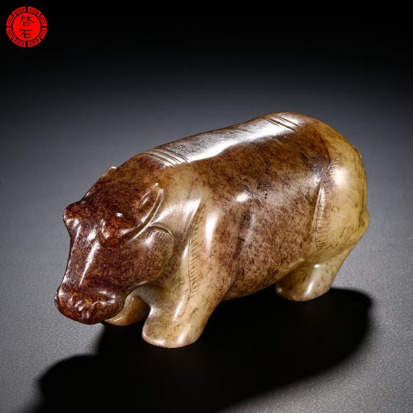 北京啟石明 圓雕河馬