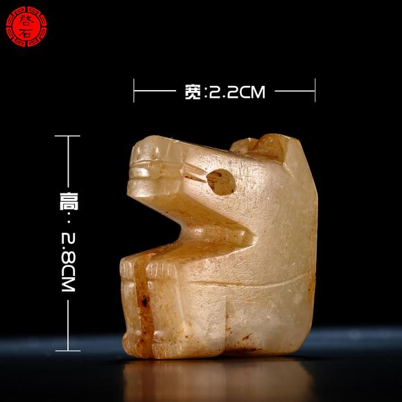 北京啟石明 圓雕玉熊