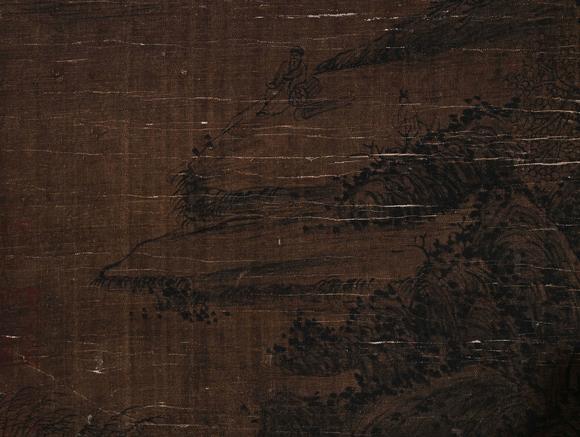 吉本株式會社王蒙 蒼山雲(yún)霄圖 絹本鏡框