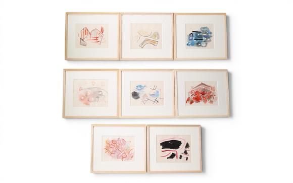 Goldfield Auction sarlsLucy Leblanc (née en 1930, Belgique)
Important ensemble de dessins, aquarelles et gravures abstraites, circa 1963–1965
Ensemble exceptionnel et coh