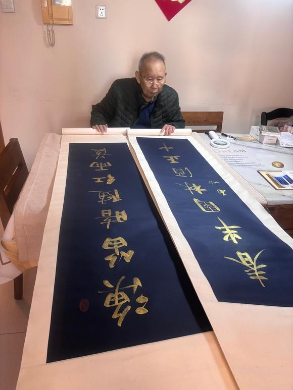 北京嘉翰書法中堂 附帶原故宮博物院鑒定專家潘深亮鑒定證書