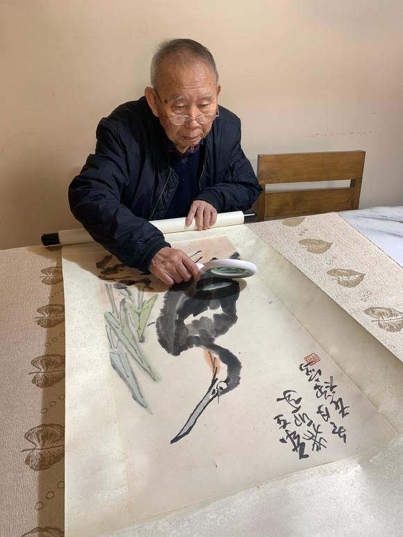 北京嘉翰鷺鷥圖 潘深亮老師鑒定證書(shū)及視頻