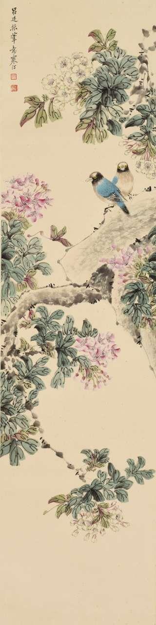日本松町古美江寒汀 花鳥