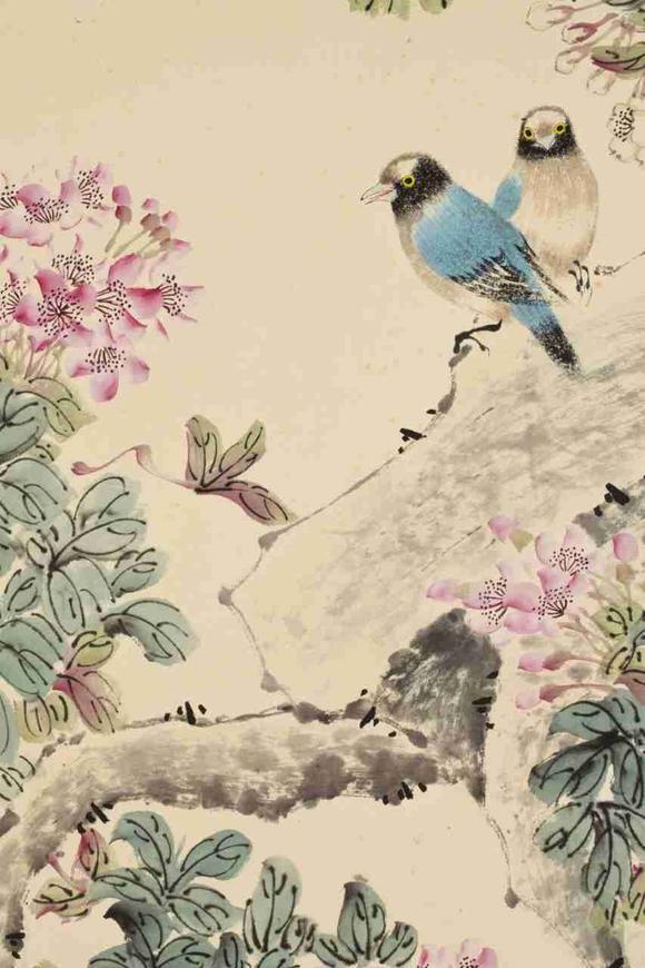 日本松町古美江寒汀 花鳥(niǎo)