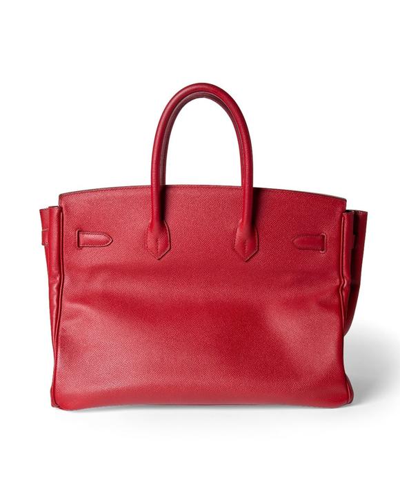 RoseberysHermès.

Birkin 35, 2009, of Rouge Garance Epsom leather with gold