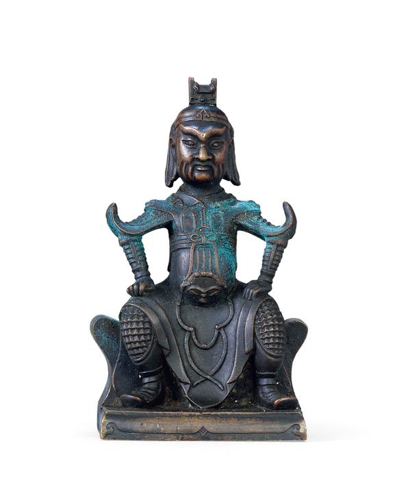 皇廷拍賣(mài)清  銅製四大天王之一坐像