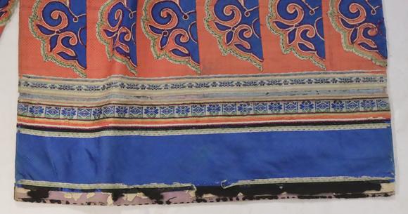Clarke Auction GalleryPair of Chinese Silk Embroidered Pants.