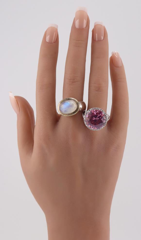 Clarke Auction GalleryJEWELRY. (2) Signed Cocktail Rings.