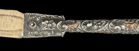 Clarke Auction GallerySILVER. Argentinean Gaucho Rebenque Whip.