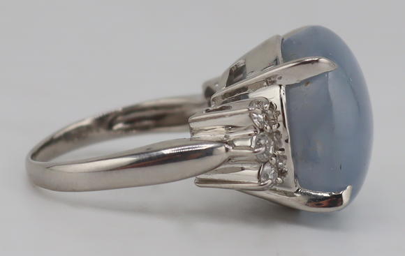 Clarke Auction GalleryJEWELRY. GIA Unheated Ceylon STAR Sapphire and