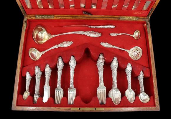 Clarke Auction GallerySTERLING. Gorham Virginiana Sterling Flatware