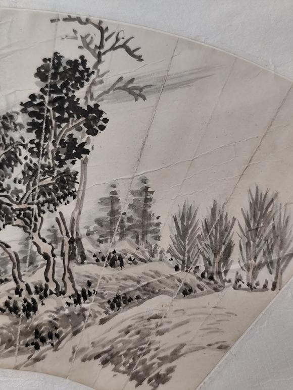 京都粵盛美術(shù)蘇曼殊/山水扇面