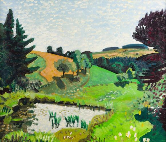 Hargesheimer Kunstauktionen DüsseldorfWOLFGANG MATTHEUER – 'LANDSCHAFT BEI ZEULENRODA' (1959)