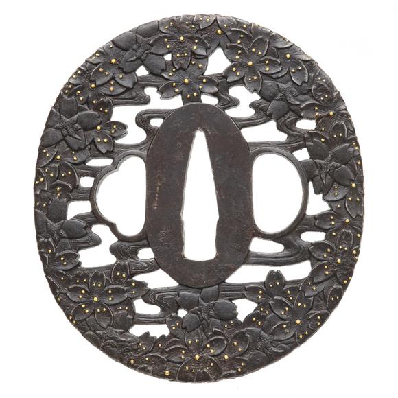 Kunsthaus Lempertz KGA Chōshū iron tsuba. 18/19th century