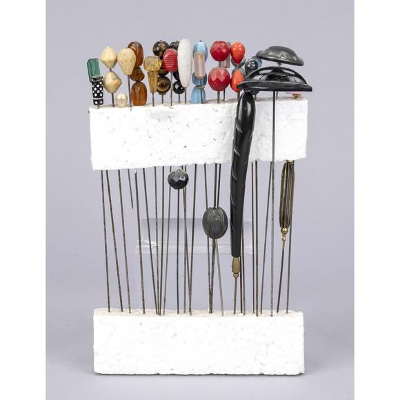 Historia AuktionshausAssortment of hat pins, 19th and 20
