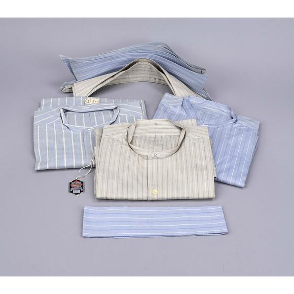 Historia Auktionshaus3 vintage men’s shirts, c. 1930s, w