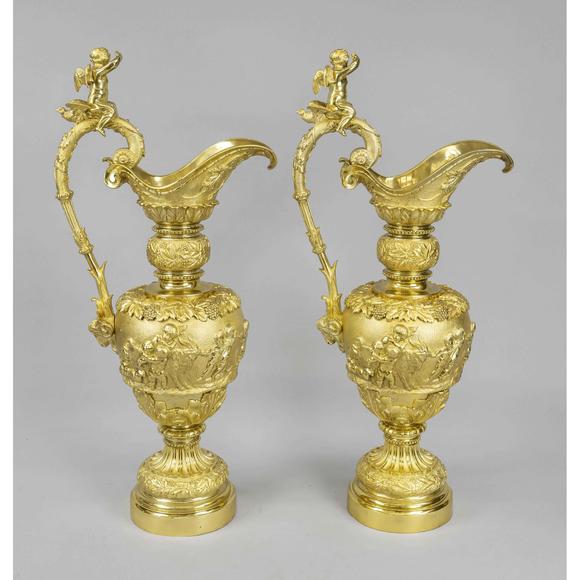 Historia AuktionshausPair of very large ceremonial jugs,