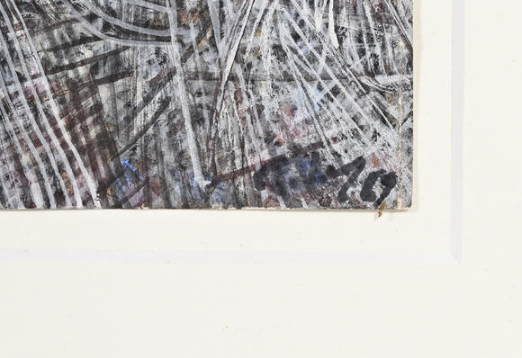 Piguet - H?tel des VentesMark Tobey (1890-1976),  Untitled , 1959, tempera sur papier, signée et datée, 21,5x13 cm