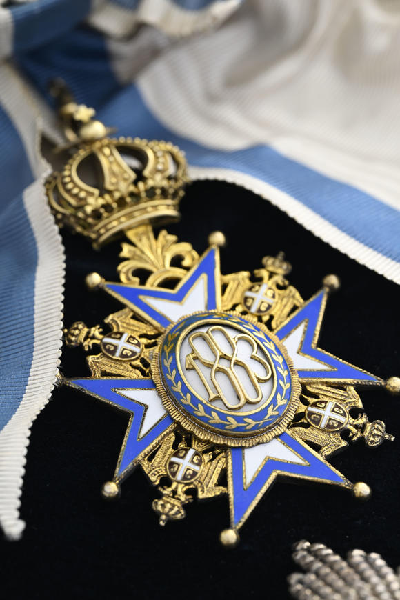Piguet - H?tel des VentesRoyaume de Serbie, Ordre de Saint-Sava, créé en 1883, ensemble de Grand-Croix du 2ème type