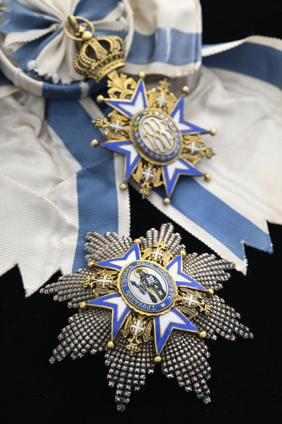Piguet - H?tel des VentesRoyaume de Serbie, Ordre de Saint-Sava, créé en 1883, ensemble de Grand-Croix du 2ème type