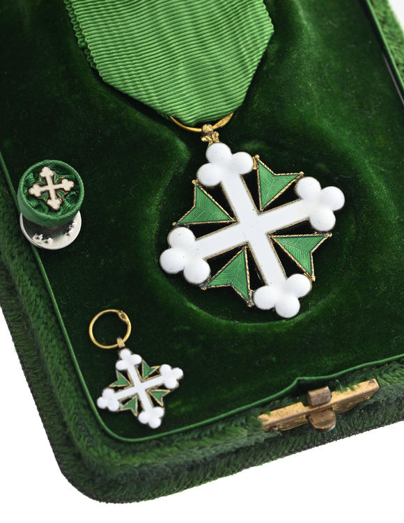 Piguet - H?tel des VentesItalie / Royaume d'Italie, Ordre des Saints Maurice et Lazare, fondé en 1572, croix de Chevalier