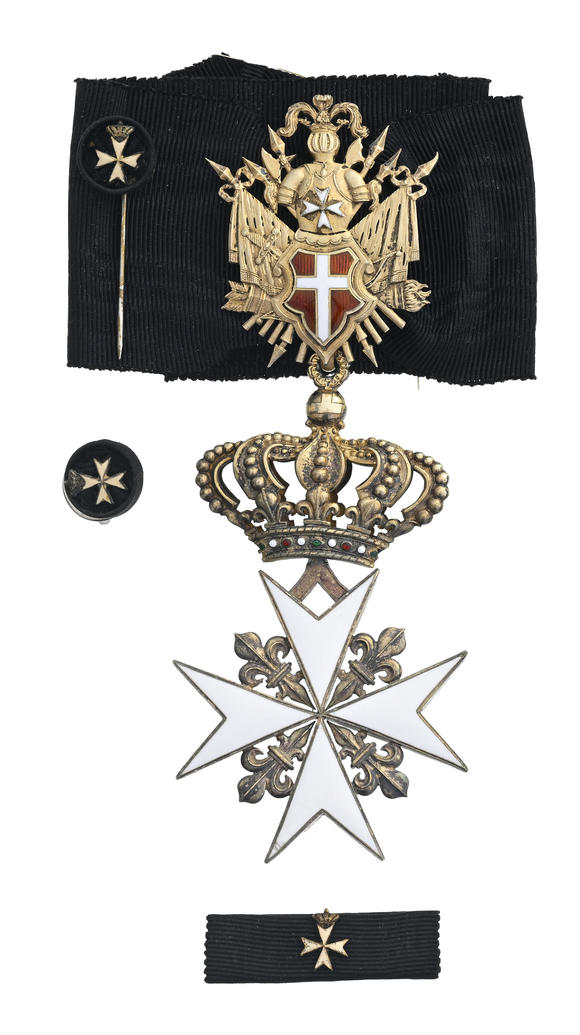 Piguet - H?tel des VentesOrdre Souverain Militaire Hospitalier de St Jean de Jérusalem, de Rhodes et de Malte, croix de Chevalier d'honneur et dévotion 