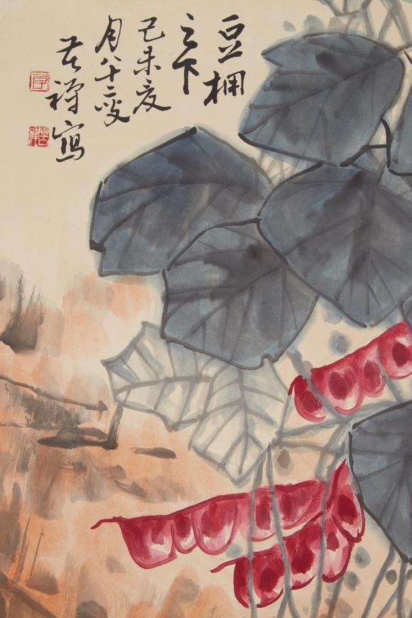 千美會(huì)李苦禪紙本花鳥圖畫