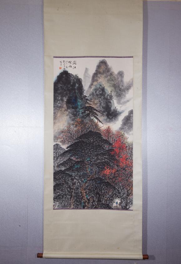 千美會(huì)黎雄才紙本山水圖畫