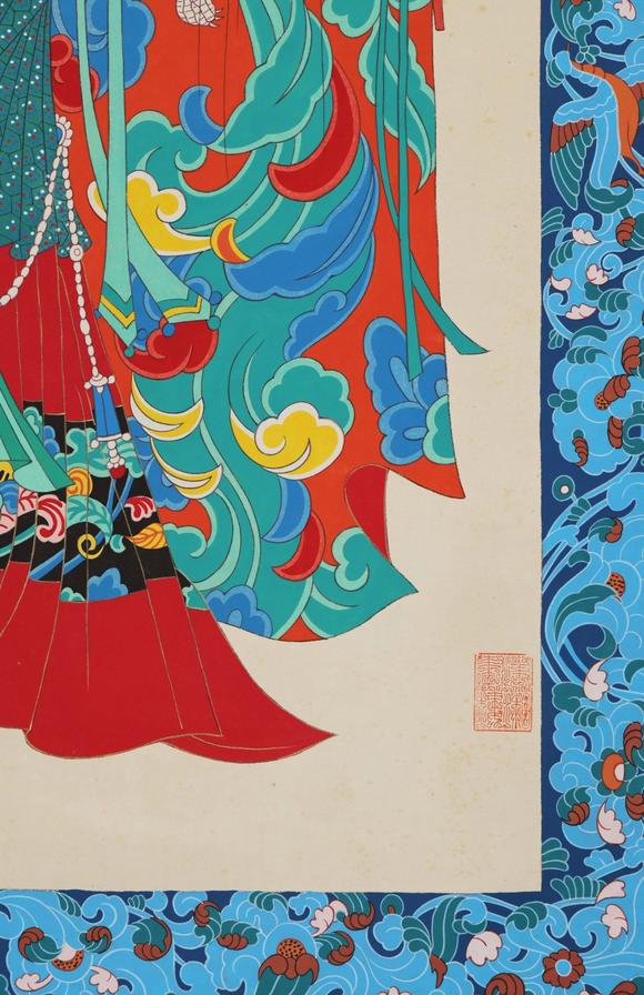 日本松町古美張大千 人物圖