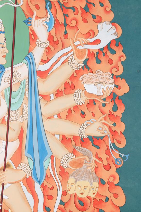 千美會(huì)張大千紙本密集金剛圖畫