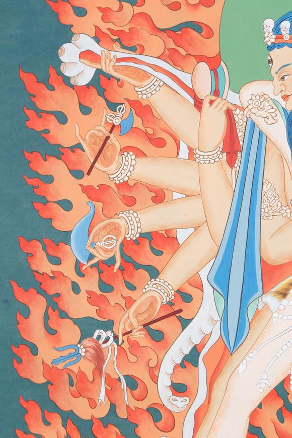 千美會(huì)張大千紙本密集金剛圖畫