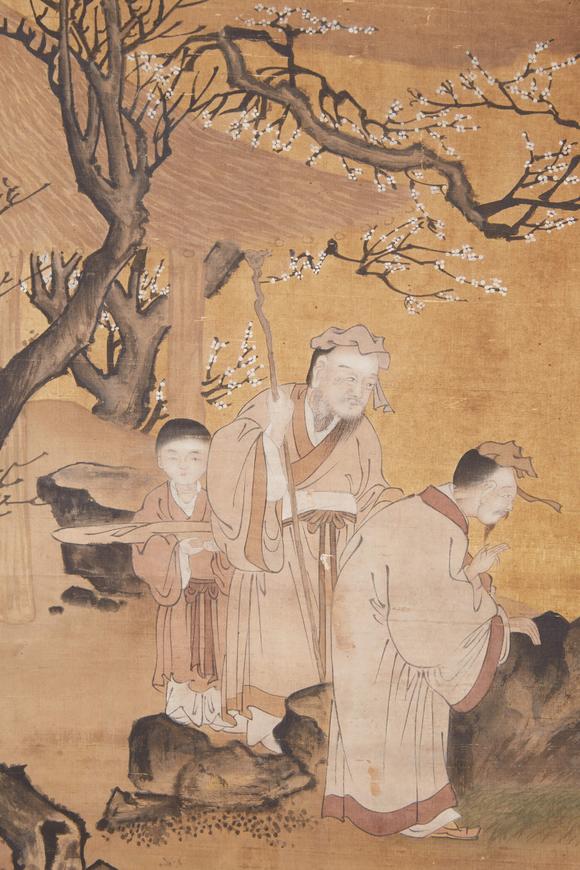 千美會(huì)趙雍絹本人物圖畫(huà)