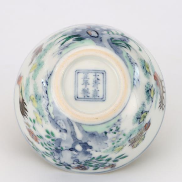 KARSON AUCTIONQing Dynasty Yongzheng period, Doucai chicken cup
