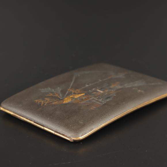 朱雀美術(shù)拍賣24K金鑲嵌煙盒