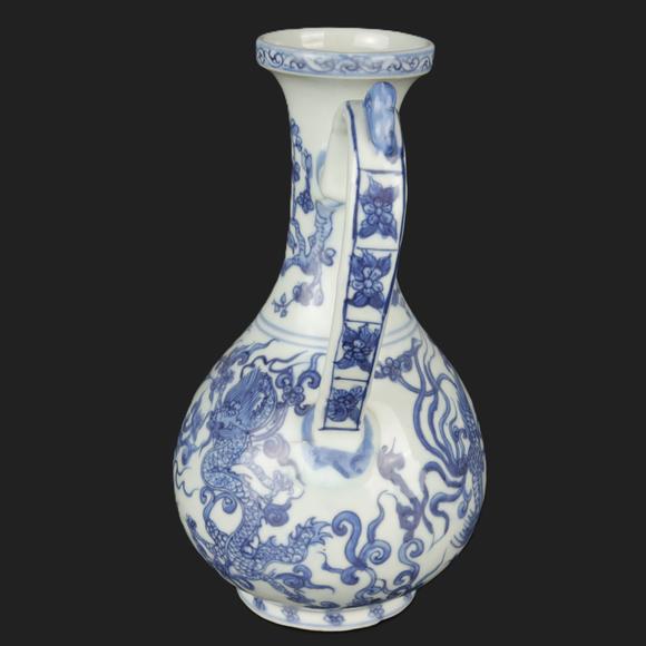 朱雀美術(shù)拍賣明 萬厲 龍鳳紋花瓶