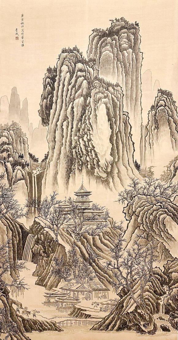 時海拍賣山水