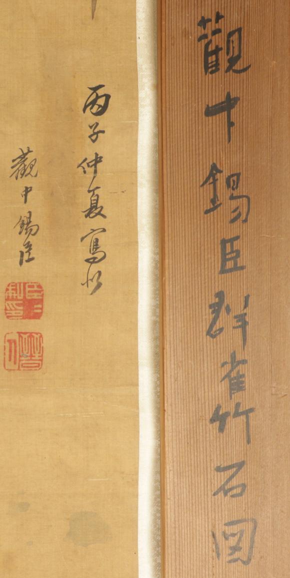 朱雀美術(shù)拍賣觀中錫臣 群雀圖