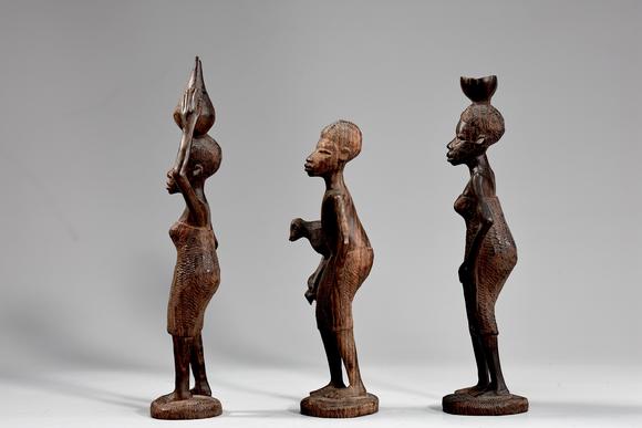 Karl s Collections IncAfrican Tribal Native Folk Art Wooden Carved Statues 