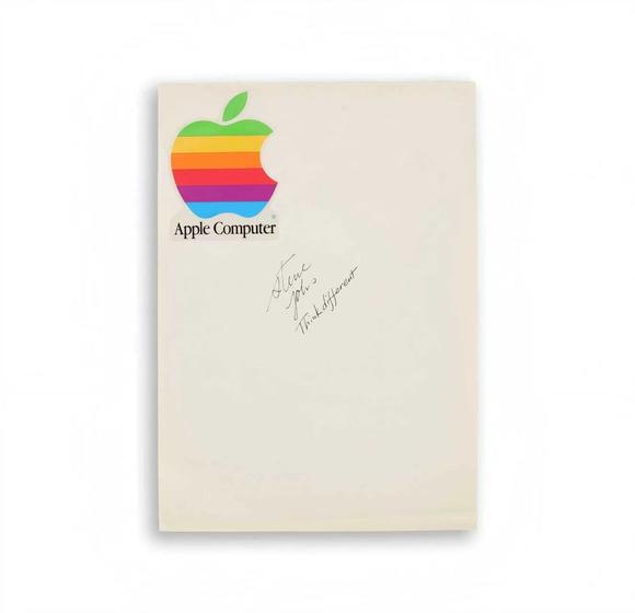 Karl s Collections IncSteve Jobs Signed Letterhead with 'I Love Manufacturing' Inscription