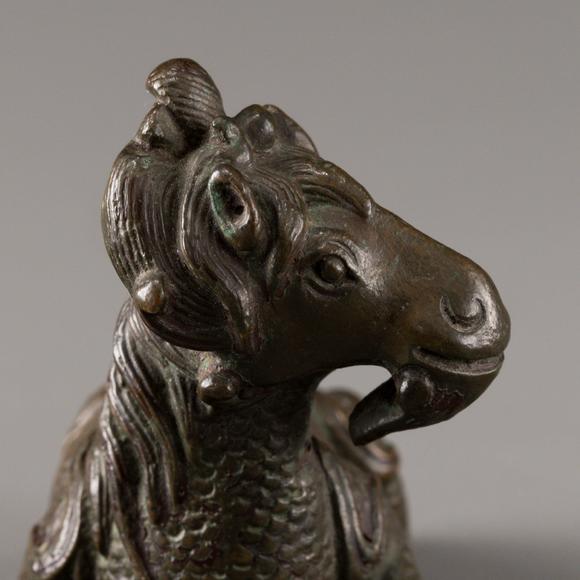 大阪美術(shù)商會(huì)明 古銅羊鎮(zhèn)