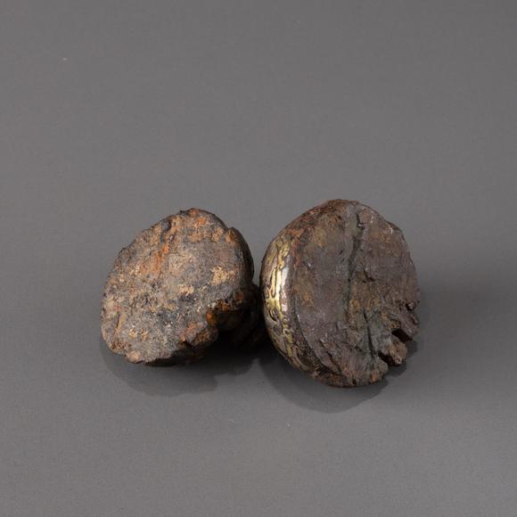 大阪美術(shù)商會(huì)戰(zhàn)國(guó) 銅錯(cuò)金銀虎鎮(zhèn)1對(duì)