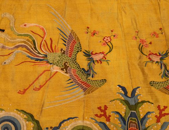 HUNG YUN ZHAI AUCTION HOUSE INCQianlong Period Kesil Eight-Phoenix Pattern Court Robe