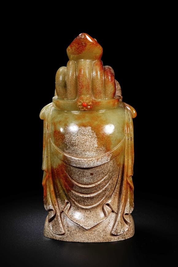 HUNG YUN ZHAI AUCTION HOUSE INCPre-Ming Dynasty Hetian Jade Guanyin Head