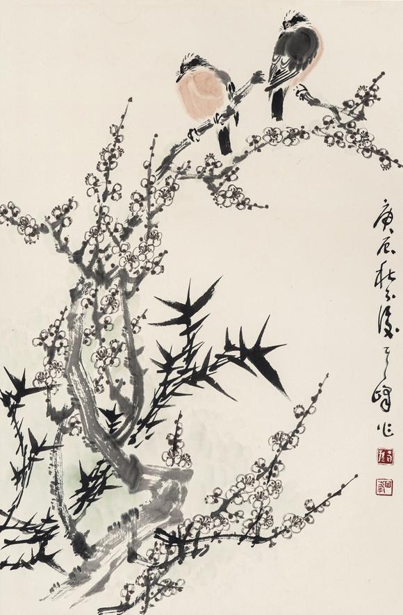 中鴻信孫其峰（1920-2023）?梅竹雙雀