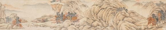 中鴻信金城（1878-1926）?仿元人春山秋水卷