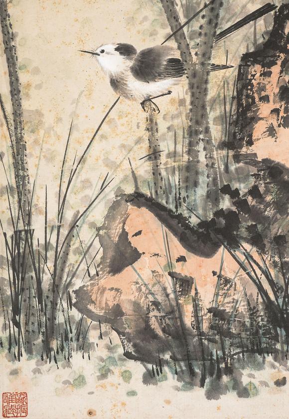 中鴻信謝稚柳（1910-1997）?蓮塘清趣