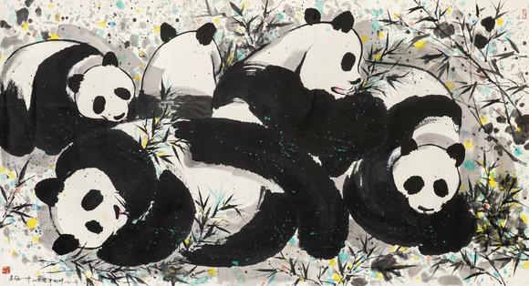 中鴻信吳冠中（1919-2010）?熊貓