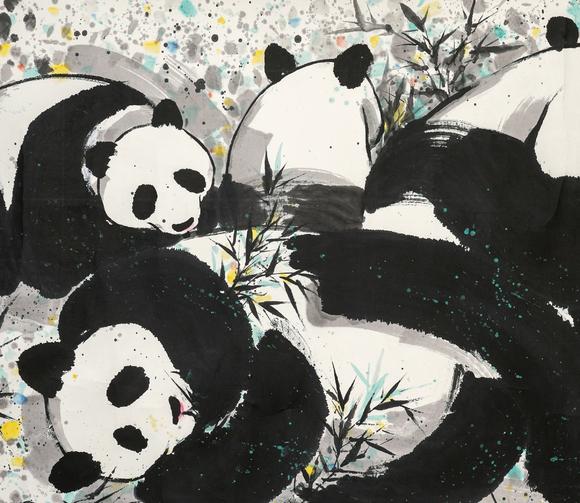 中鴻信吳冠中（1919-2010）?熊貓